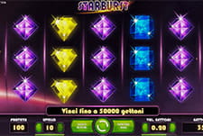 La slot Starburst la trovi anche nel casinò di Unibet