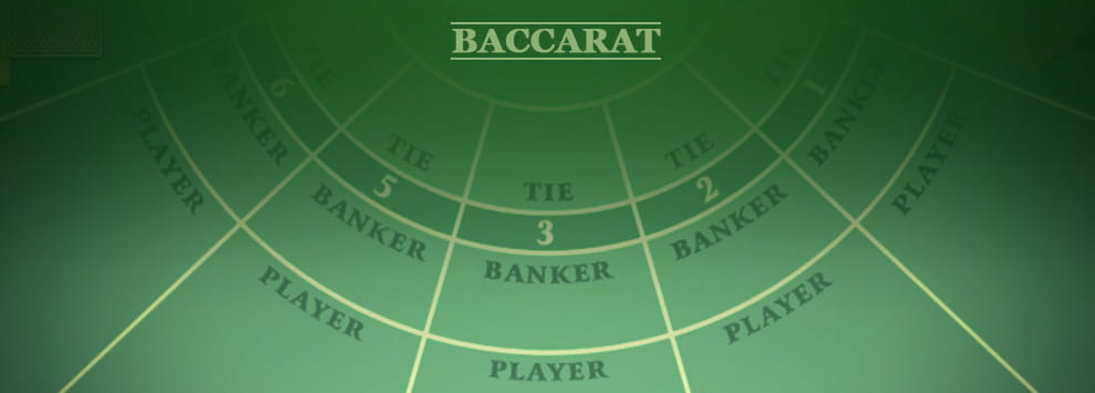Un classico tavolo da baccarat per casinò online.