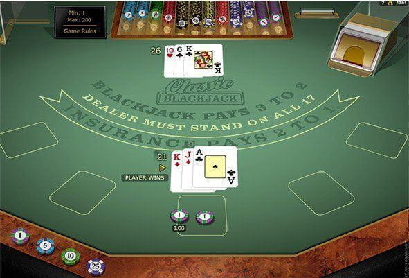 Probeer het Classic Blackjack Gold hier in de gratis demo zonder registratie.