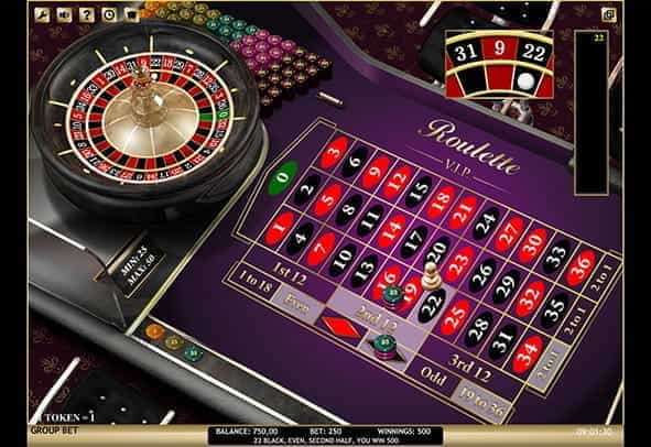 A demo version of Roulette VIP.