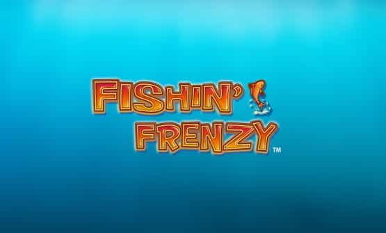 The Fishin' Frenzy online slot logo.