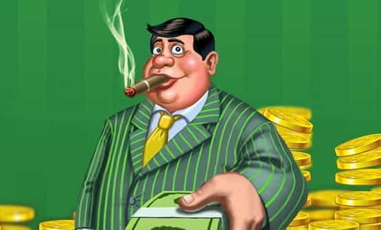 The Mr. Cashback character from the Online slot game.