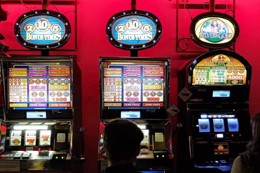 Slot machines at a casino.
