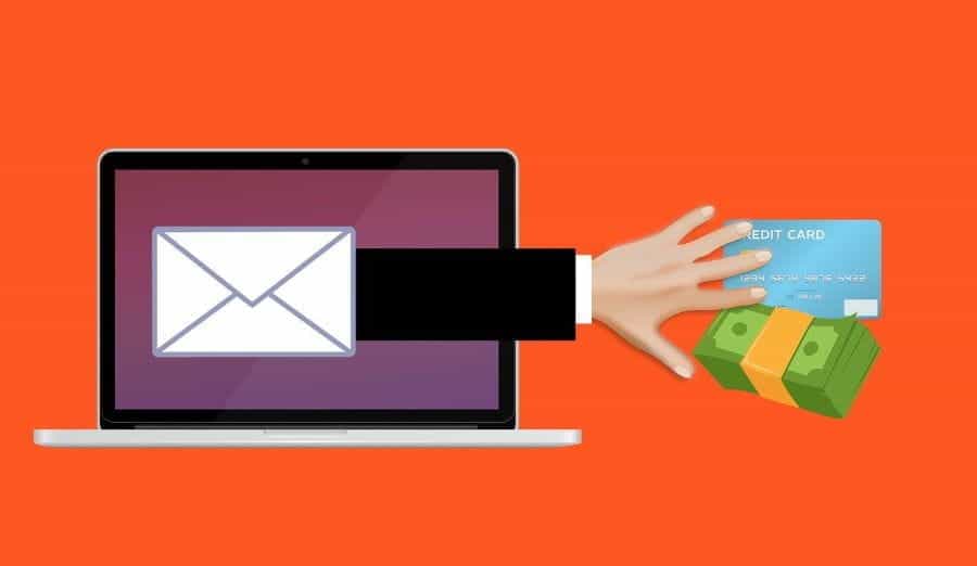Online scam through email cash and credit card.