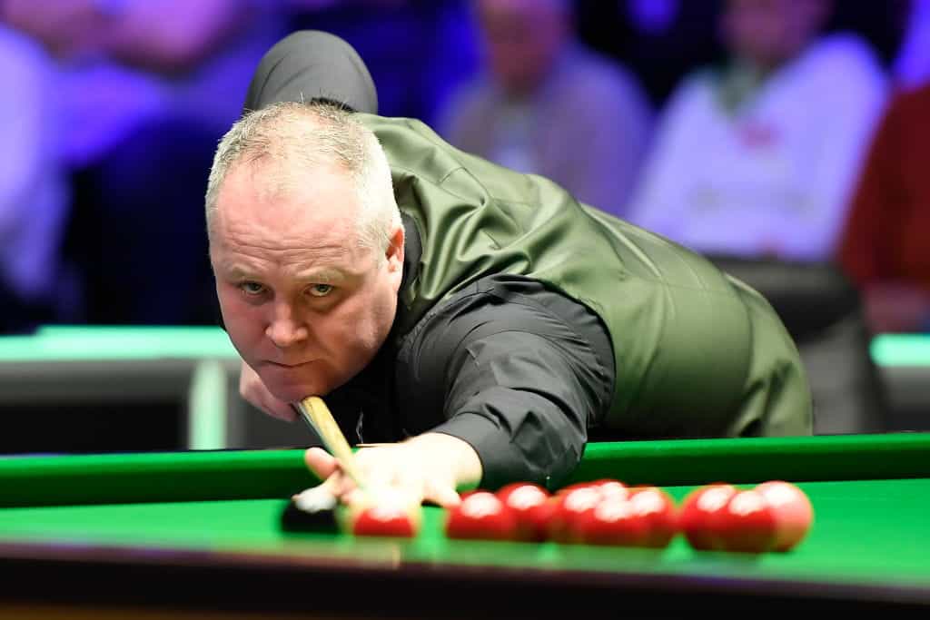 John Higgins in action.