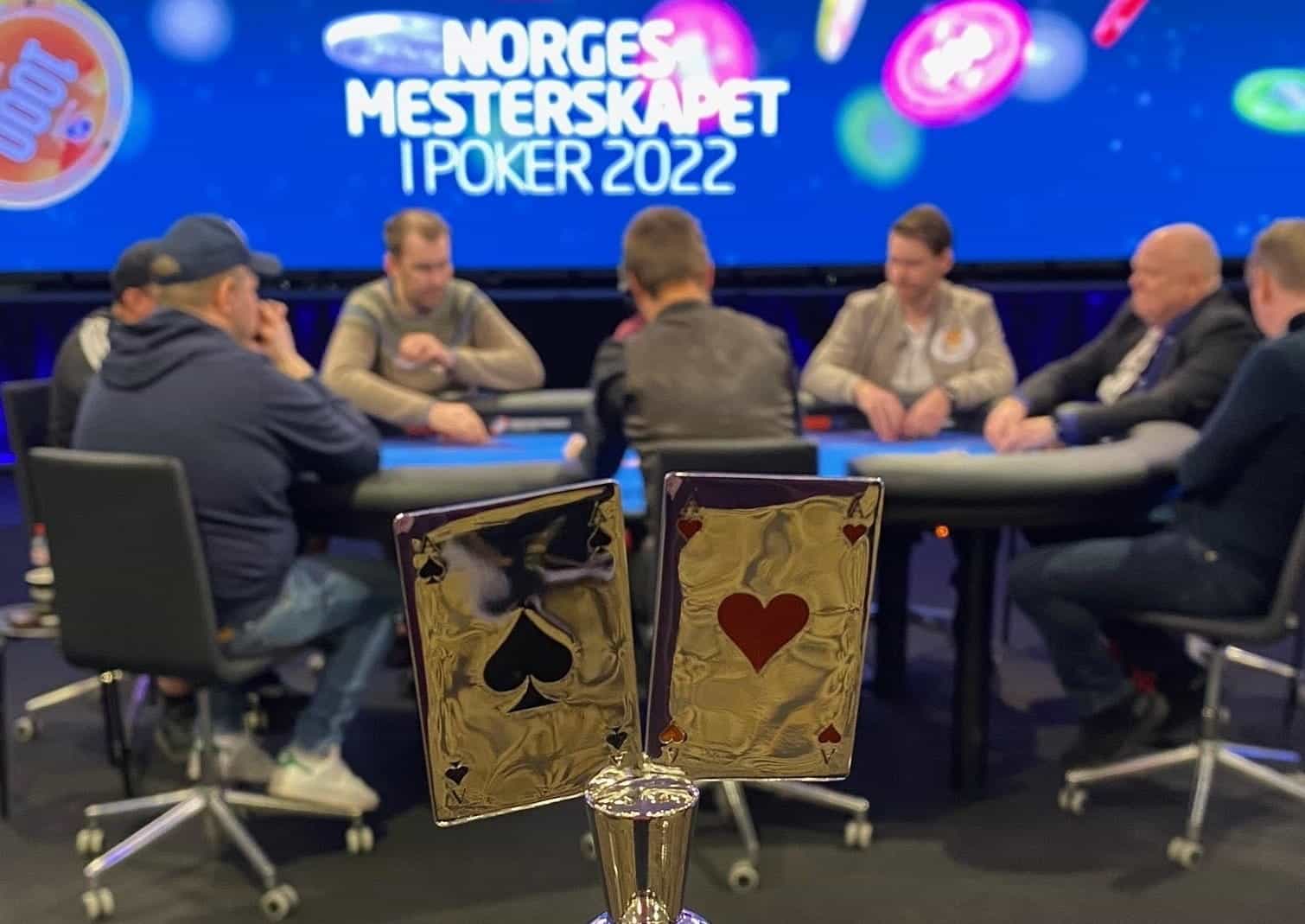 A feature table at the Norwegian Poker Championships.