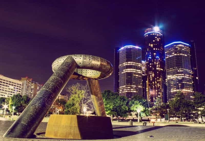 Downtown Detroit, Michigan.