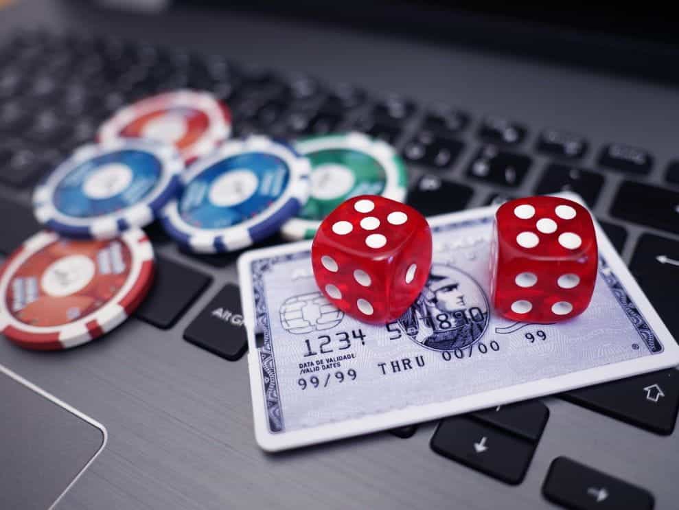 Dice and credit card.