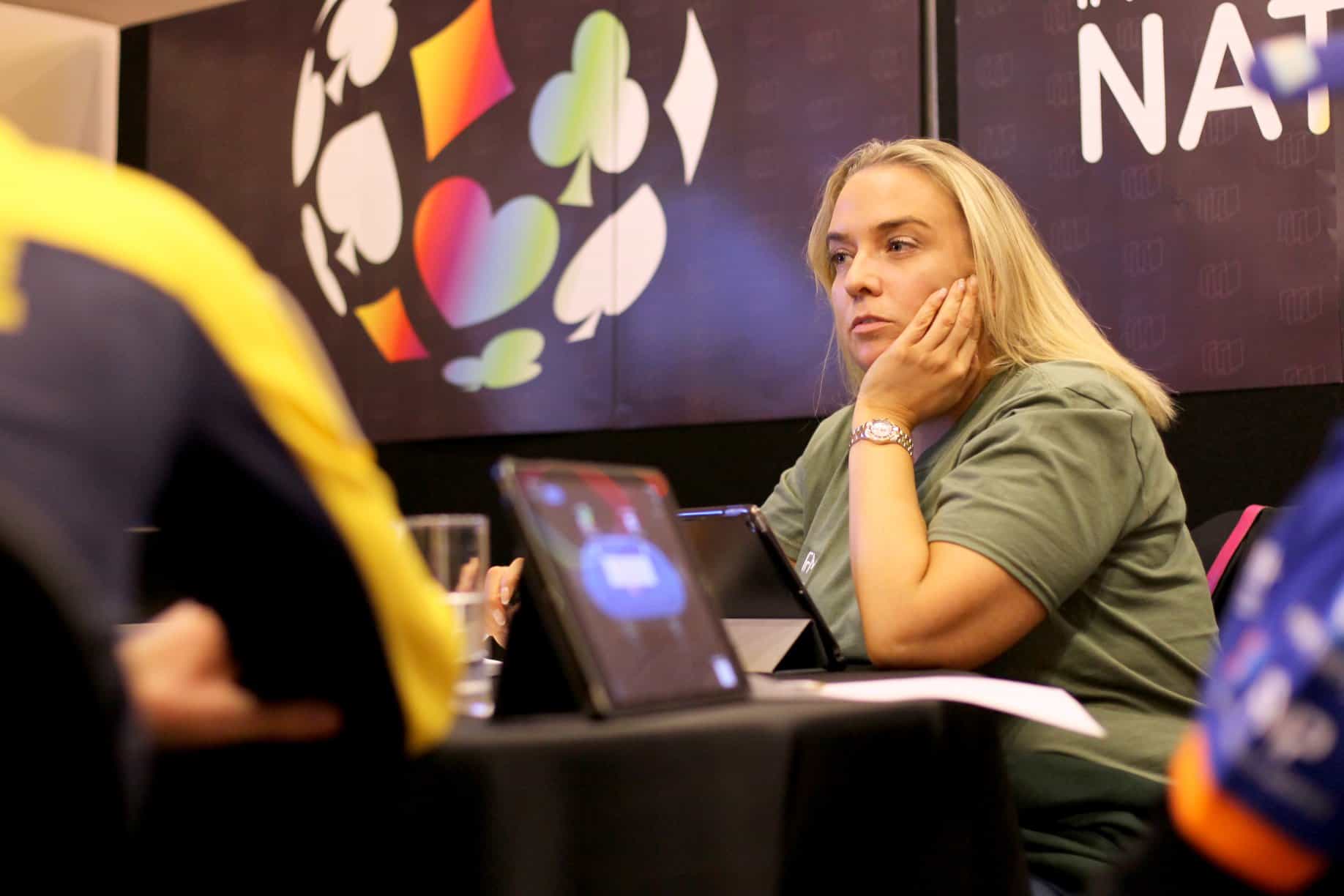 Poker player, Karen Muir.